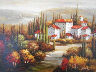 627-T3 | 91cm x 122cm | village 